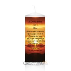 Memory Candle Dad Sunset