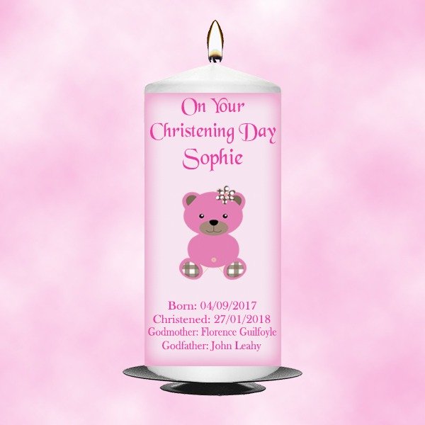 Christening Candle Girl 0335