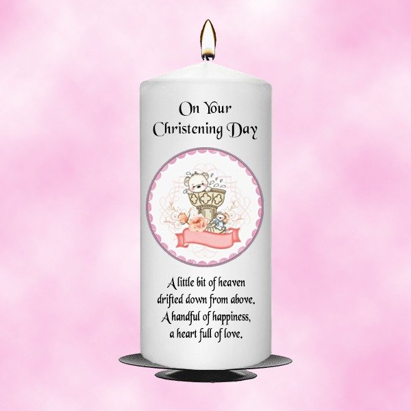 Christening Candle Girl 0338