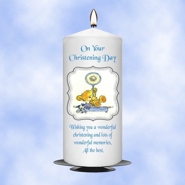 Christening Candle Boy 0357