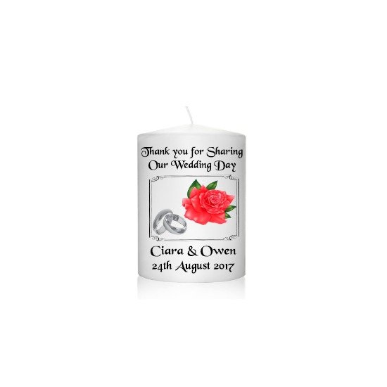 Wedding Favour Red Rose