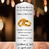 Wedding Remembrance Candle Gold Ring