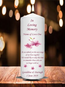 Wedding Remembrance Candle Cherry Blossom