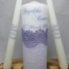 Lace Wedding Unity Candle Set Lavender