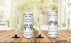 Personalized Wedding Unity Candle Set And Remembrance Candle Game Of Thrones