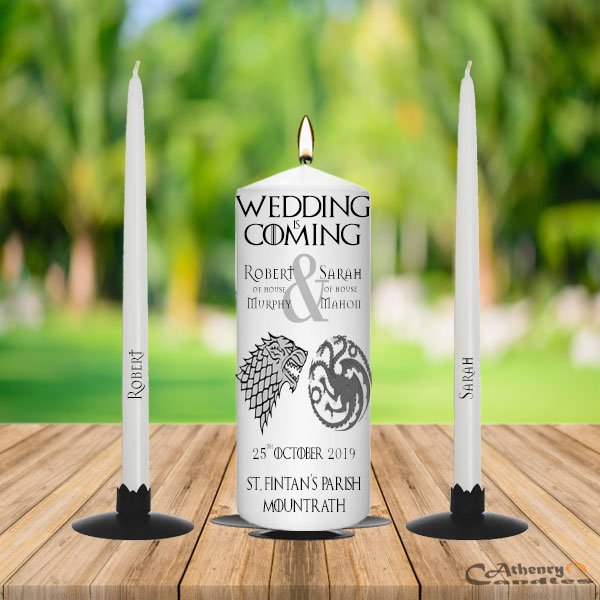 Wedding Unity Candle Set Game Of Thrones