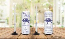 Wedding Unity Candle Set And Remembrance Candle Rope Knot